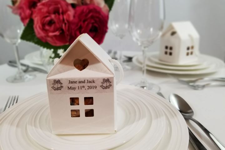 House Favor Box with Label
